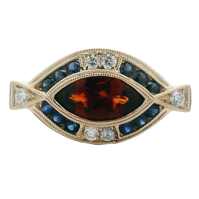 Marquise Citrine Spirit Ring