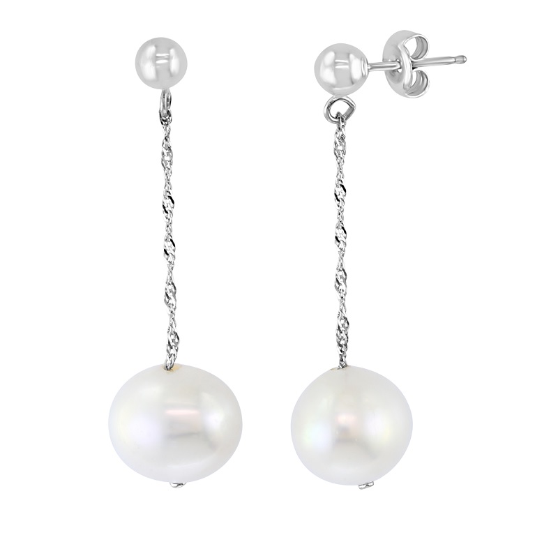 14W Freshwater Pearl Drop Studs