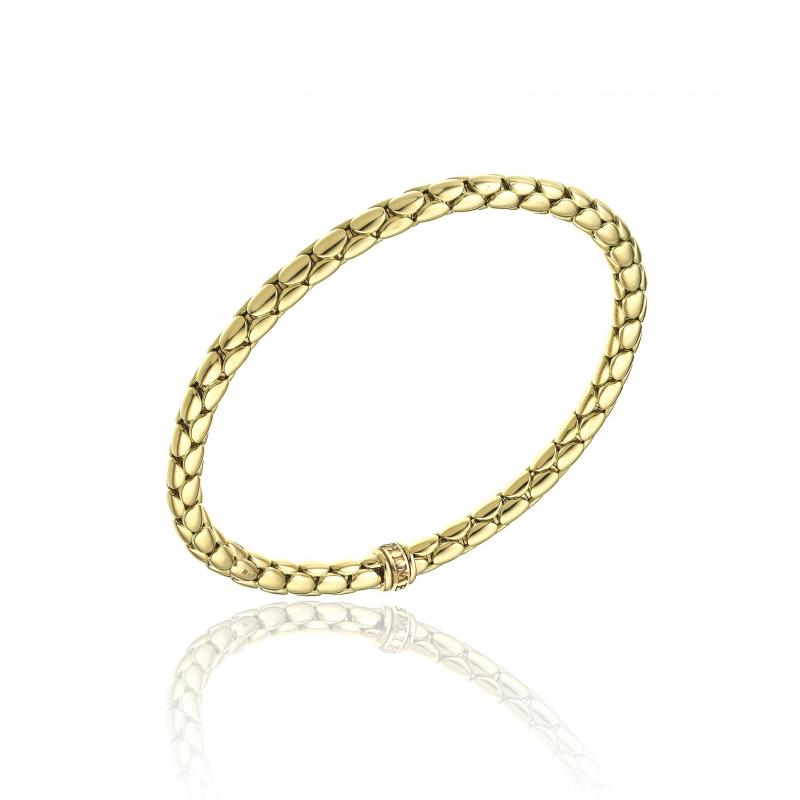 18K YELLOW GOLD STRETCH SPRING BRACELET