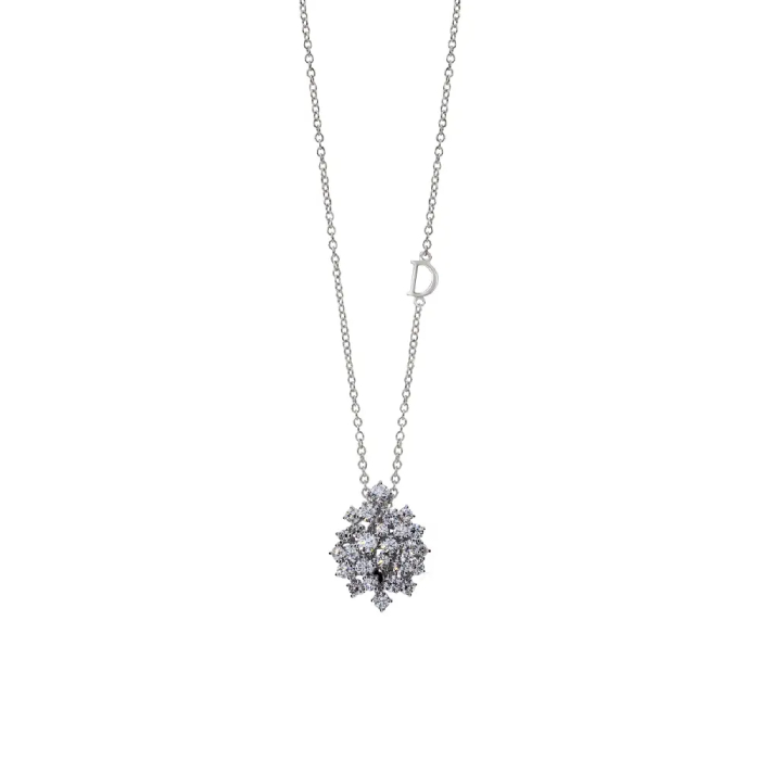 Damiani 18k Mimosa Diamond Necklace. 