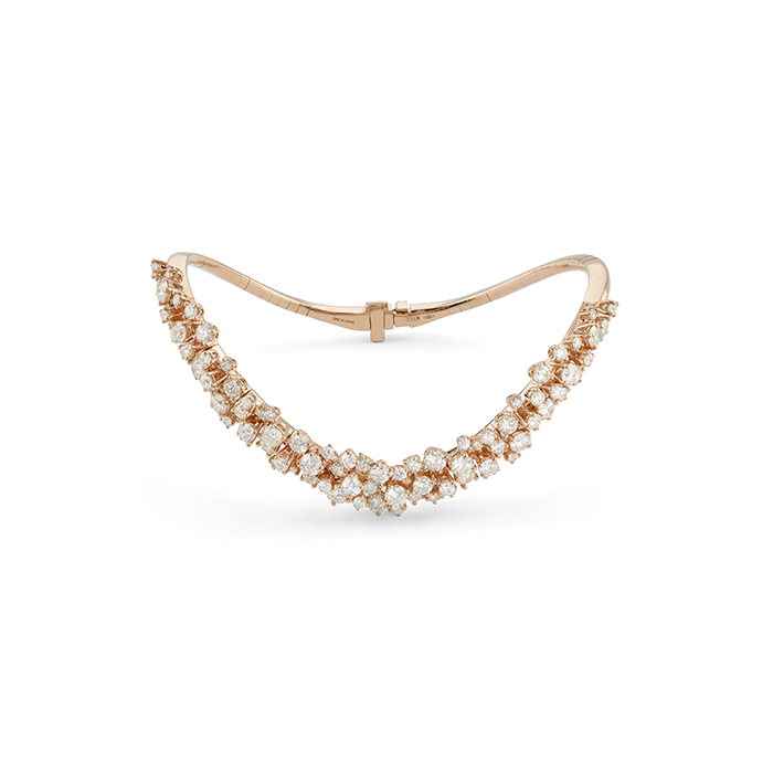 18K ROSE GOLD MIMOSA BRACELET WITH DIAMONDS 16CM GLD-13.30 DIA-37590. 