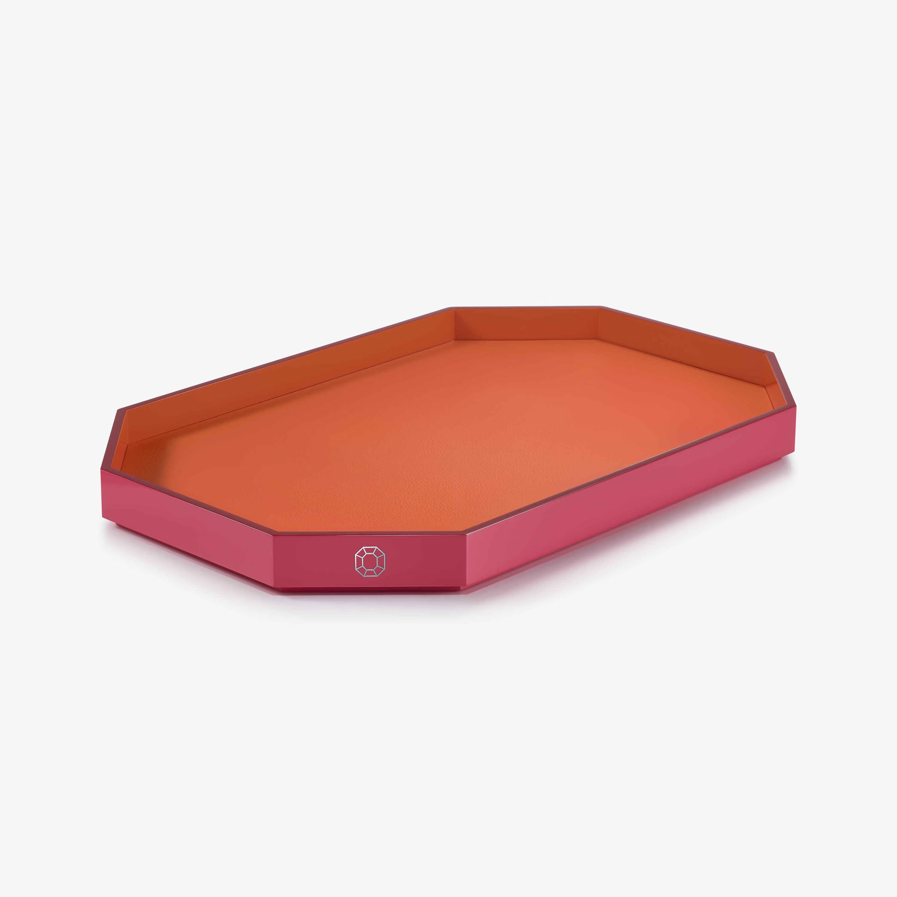 Octogone Tray L in Orange