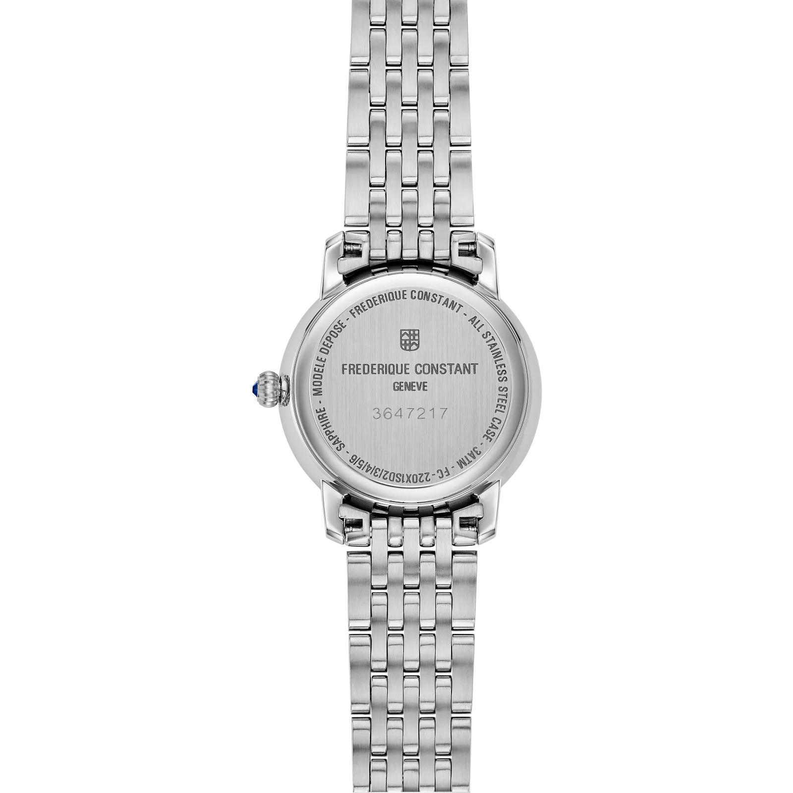 30mm Classics Slimline Ladies' Watch in Stainless Steel with MOP and Diamond Dial and Bezel