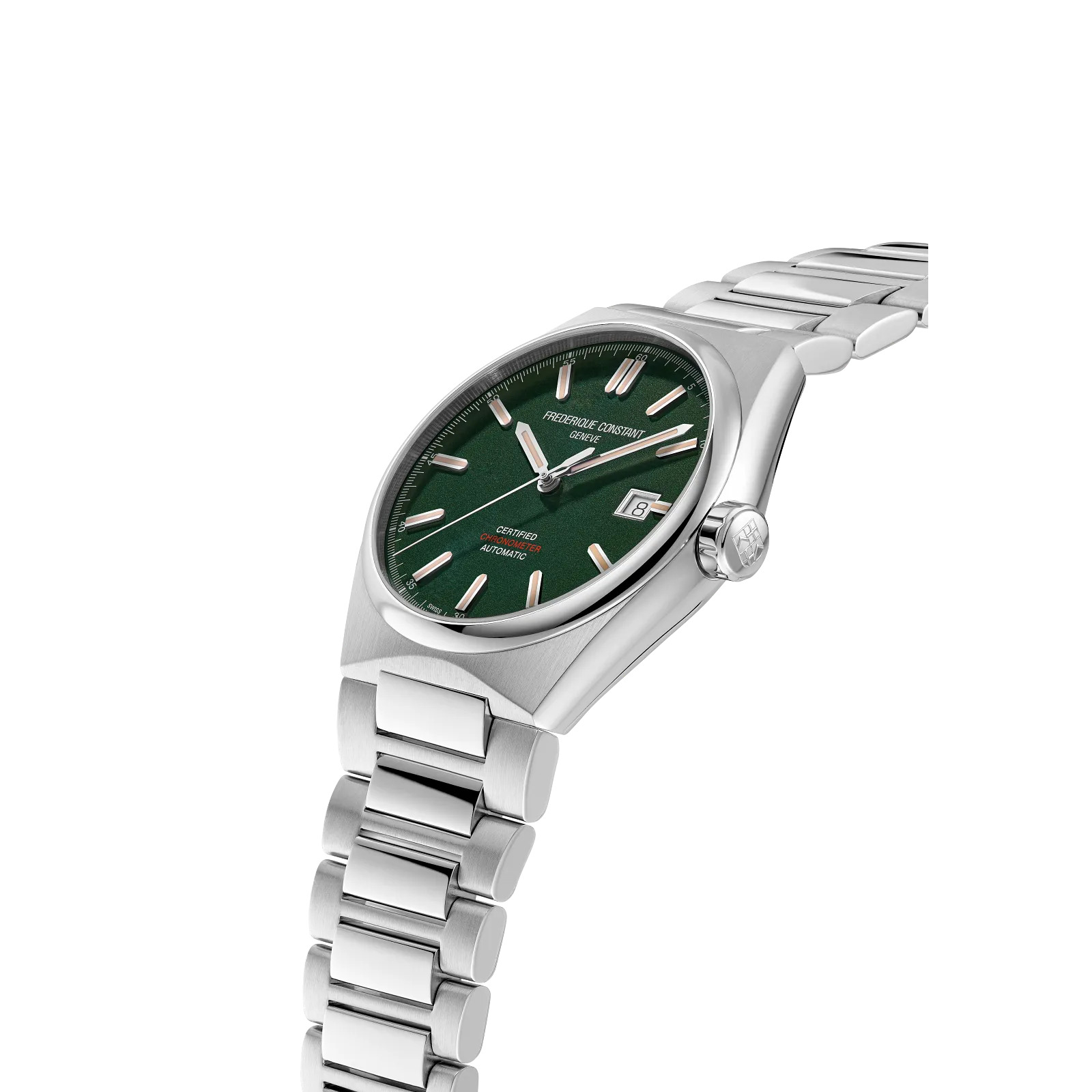 39mm Highlife Automatic COSC Men's Stainless Steel Watch with Green Dial
