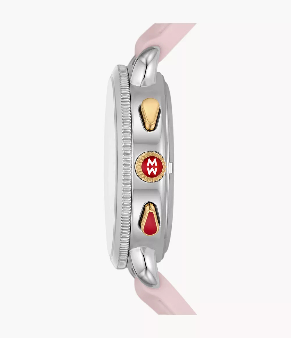 Sporty Sport Sail Two-Tone Peony Silicone Watch
