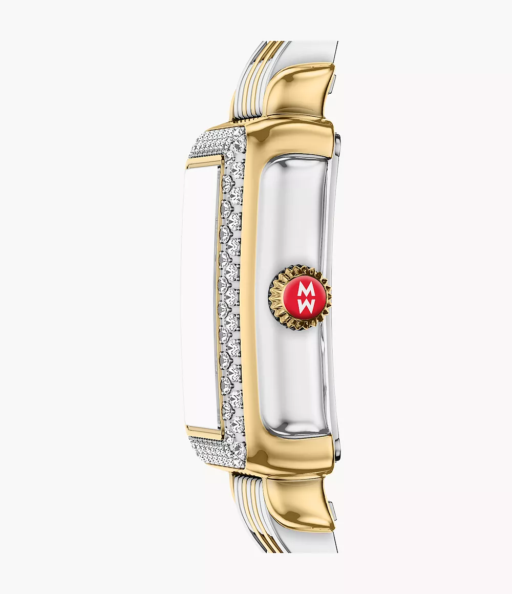 Deco Madison Mini Diamond Two-Tone 18K Gold-Plated Watch