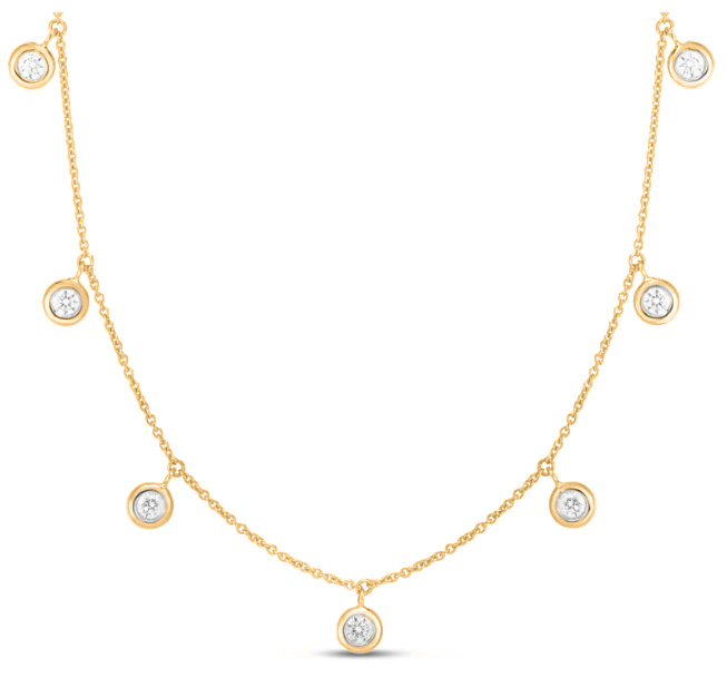 The Maiden Lane Diamonds by the Inch on 14k Yellow Gold Chain. 1ctw