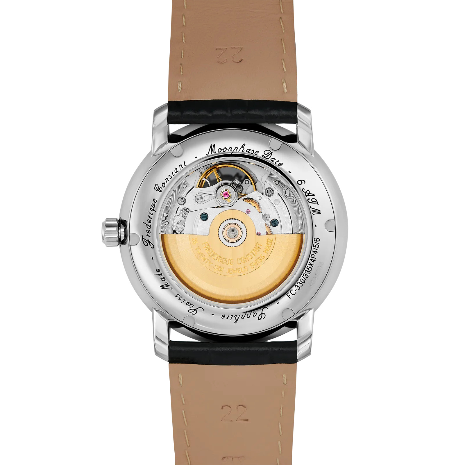 40MM Stainless Steel Classics Heart Beat Moonphase Date