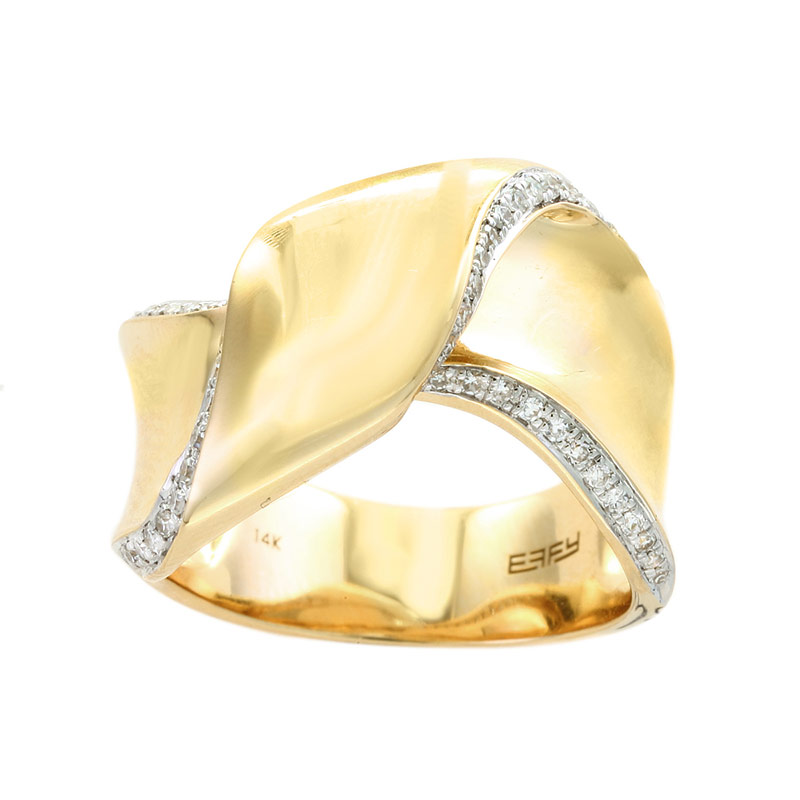 EFFY 14K Yellow Gold Diamond Ring