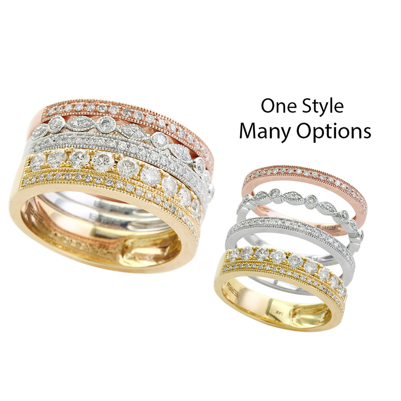 EFFY 14Kw/Y/R Diamond Ring